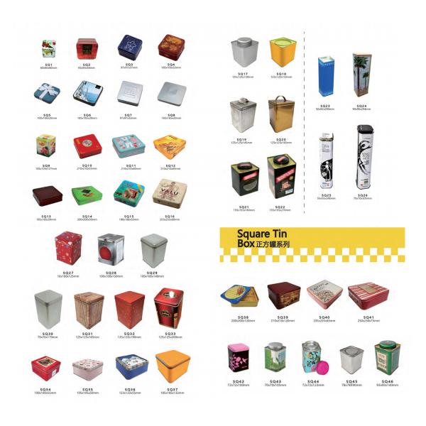 DADI Durable Tinplate Metal Packaging Tins OEM Tea Tin Box Support Customized Printing