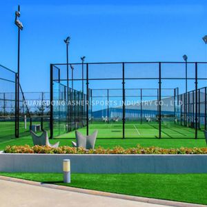 Quality LED Lighting Padel Tennis Courts Custom 12mm Height Grass Surface wholesale
