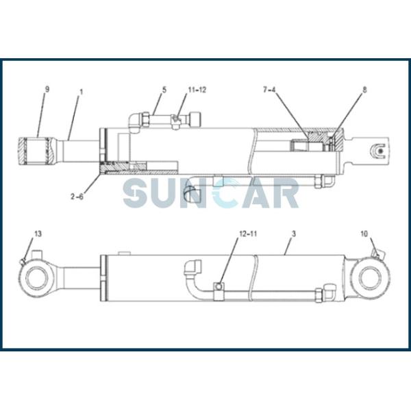 CA3750731 375-0731 3750731 Boom Cylinder Seal Repair Kit For C-A-T 306 Mini Hydraulic Excavator
