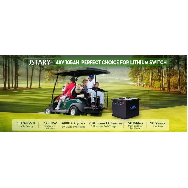 65Ah 48V Lithium Golf Cart Battery Yamaha Ezgo Lithium Golf Cart Batteries
