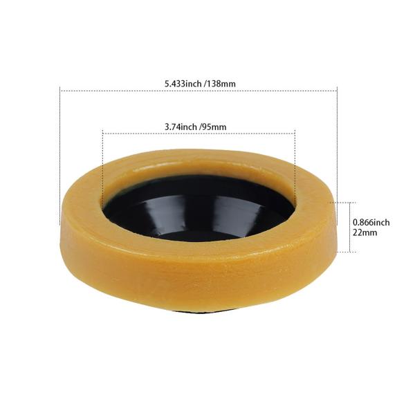 Universal 3-inch Anti-lock Brake System Flange Toilet Wax Ring Bolt Kit Bathroom Repair and Replacement Accessory Kit