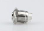 12 Volt LED Stainless Steel Push Button Switch 16mm Panel Mount High Head Ring