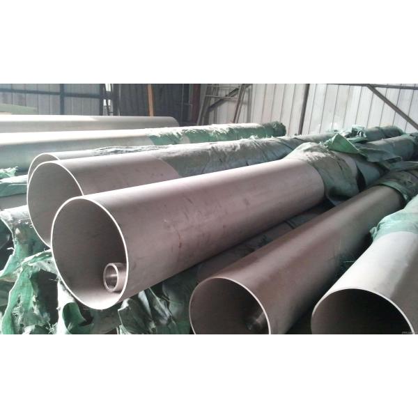 JIS 200mm 304 Stainless Steel Pipe , Large Diameter 304 SS Tubing Hair Line Finished