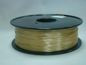 Quality Polymer Composites 3D Printer Filament , 1.75mm / 3.0mm , Gold Colors. Like Silk Filament wholesale