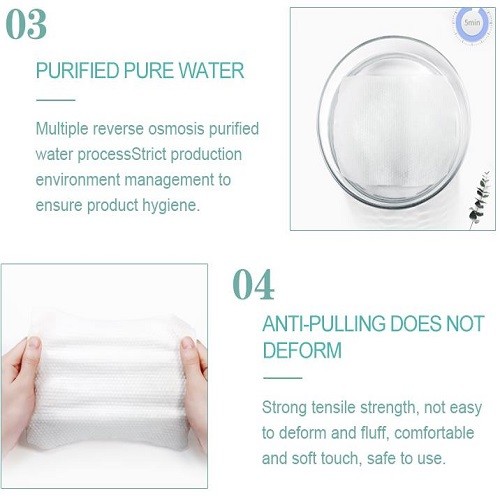 Thermal Bonded Fabric Baby Tissue Wipes 60gsm Alcohol Free Vitamin E