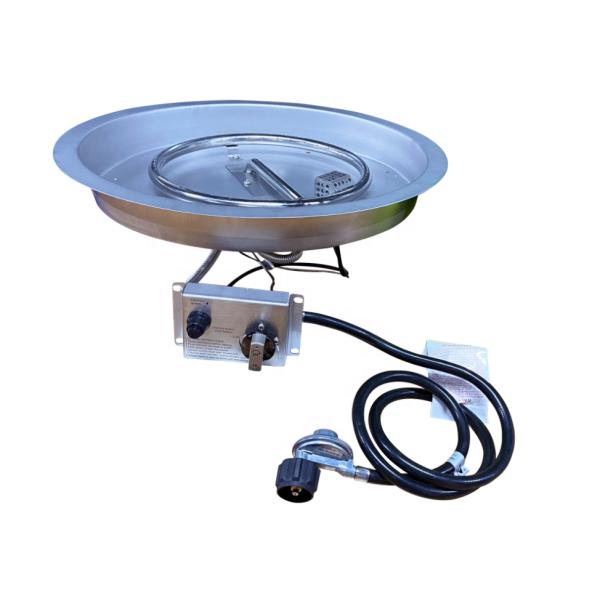 Rectangle 400x400mm Gas Propane Fire Pit Burner System With Covers