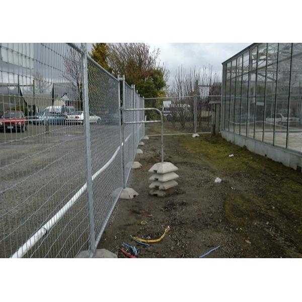 Temporary PVC Coated Chain Link Fence Smooth Surface With No Sharp Edge