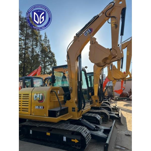 CAT 305.5E2 Used Excavator Caterpillar 5.5Ton Mini Excavator In Good Quality For Sale