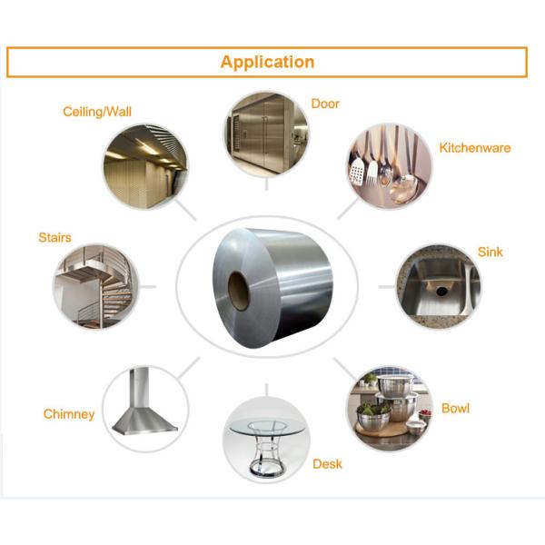 BA 2B Surface 430 Stainless Steel Coil Kitchenware And Home Used Bright Steel Coil