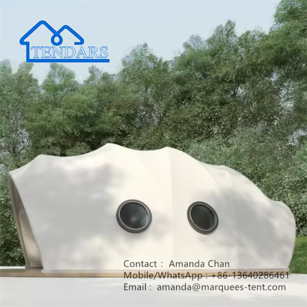 Luxury Customized PVDF Cocoon-Shaped Resort Hotel Tent For Events Outdoor