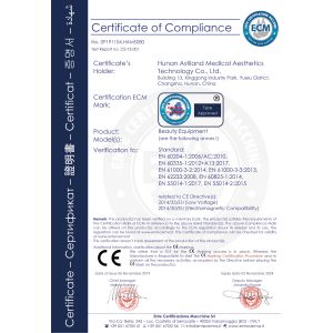 Astiland Medical Aesthetics Technology Co., Ltd Certifications