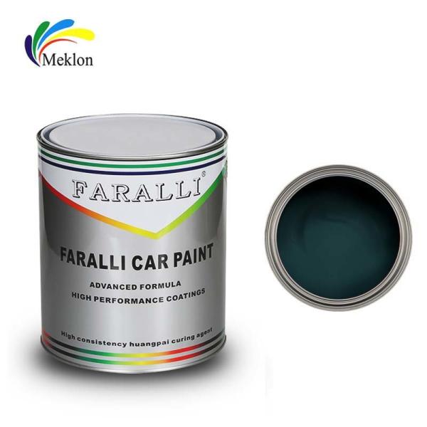 Glossy Top Coat Greenish Blue Car Paint Multifunctional Durable