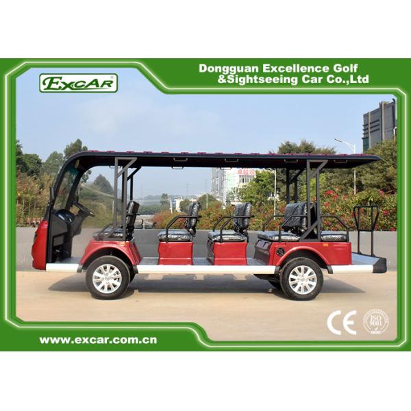 100% Waterproof Electric Sightseeing Cart For 14 Passenger AC system