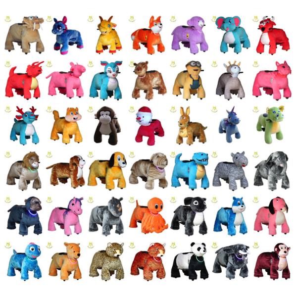 Hansel amusement park games electric riding panda machine used kiddie rides for sale