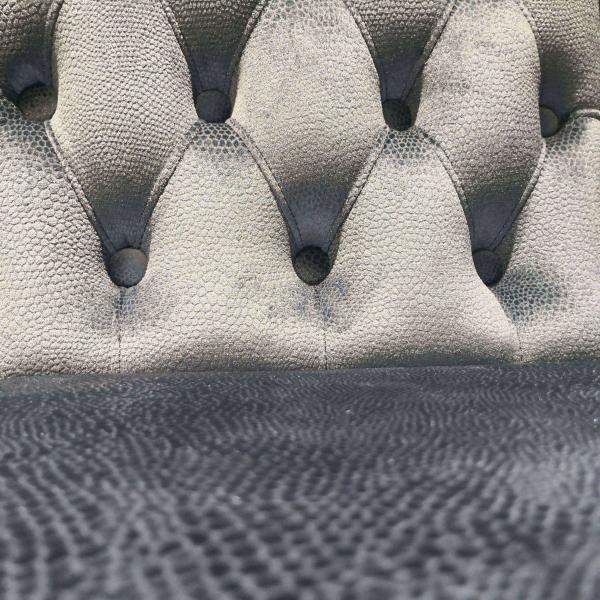 Button Style Luxury Modern Dining Chairs 0.53m European Tufted Leather Dining Chair