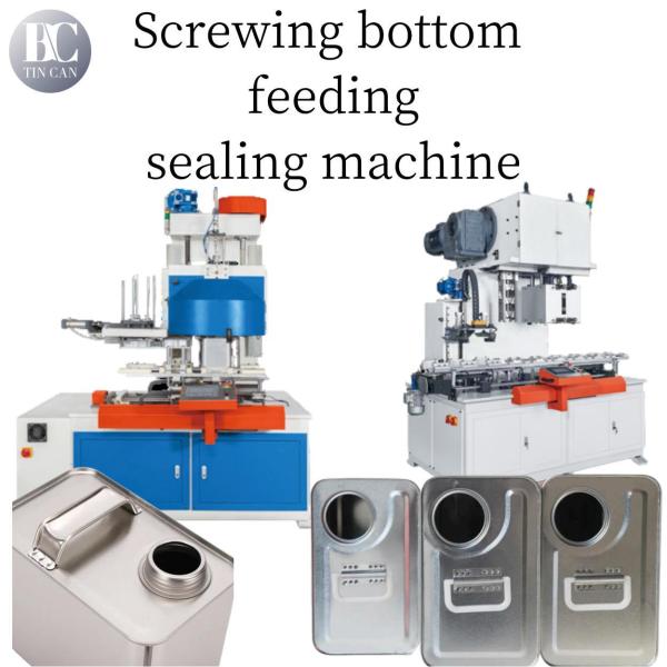 Rectangular Olive Oil Cans Making Machine 30cpm for 1liter Square Tin Making