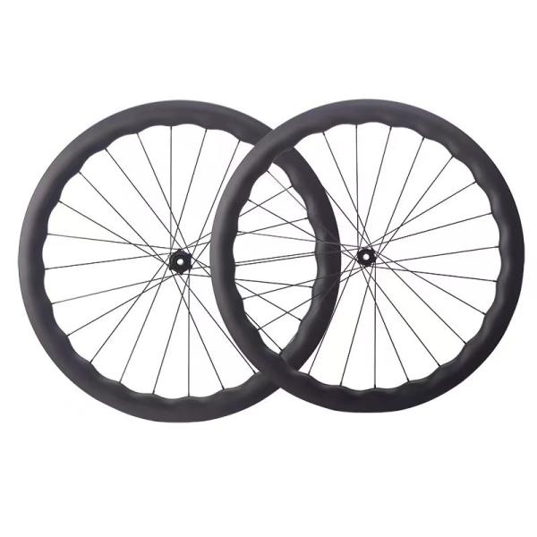 Carbon Fiber UD Matte Disc Brake Wheel Set 700C For Road Racing Bicycles
