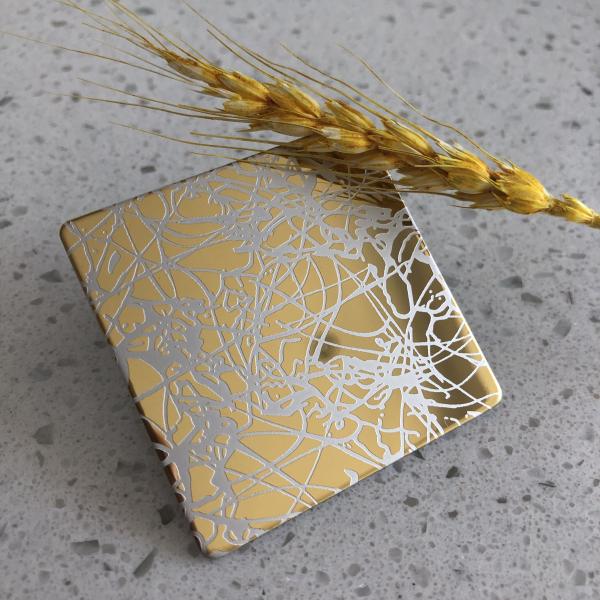 Interior Decorative Elevator Stainless Steel Sheet Etching Ceiling Door 304 201