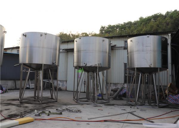 1000L-10000L Stainless Steel Filter Housing Milk / Juice Mixing Processing Tank