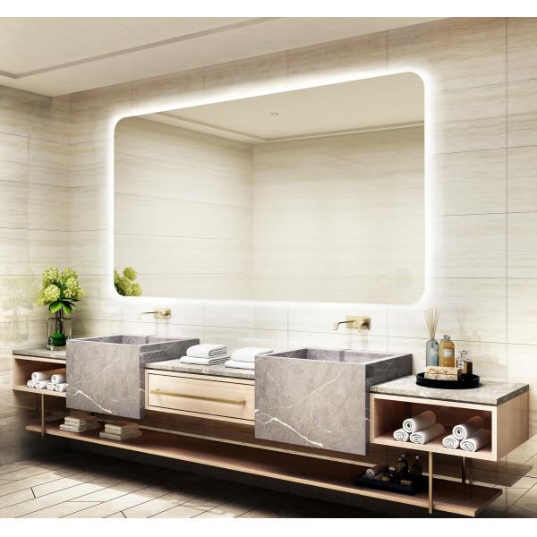 Touch Sensor Smart Led Bathroom Mirror Erosion Resistant Power Saving