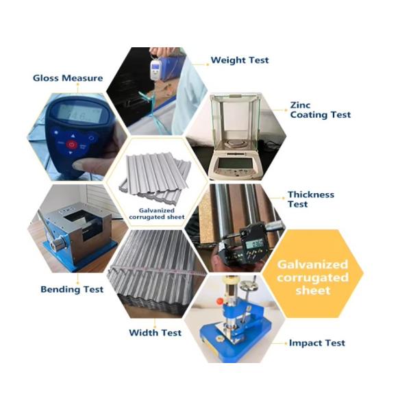 0.5mm Thickness Corrugated Galvanised Steel Sheets S250GD+Z G550 SGCC Roofing Sheet With Width1000mm