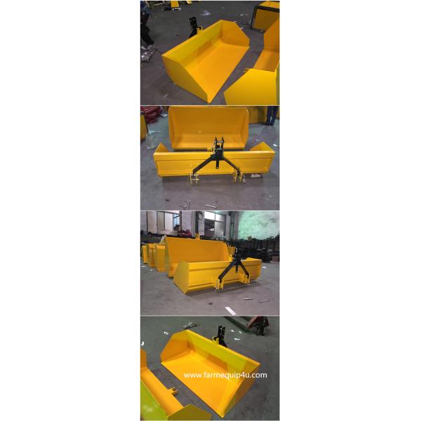 TSCP - Tractor 3 Point Tipping Trip Scoop; Farm Transport Box For Compact Tractor ;Dirt Scoop