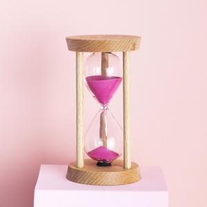 Quality Classical Wooden Hourglass Sand Clock For Desktop / Bedroom wholesale