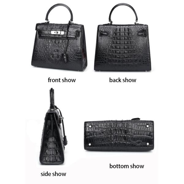 Dongguan manufacturer sells new crocodile skin handbag for ladies with customized logo