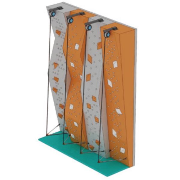 Commercial Indoor Climbing Wall for Kids with Safety Harness
