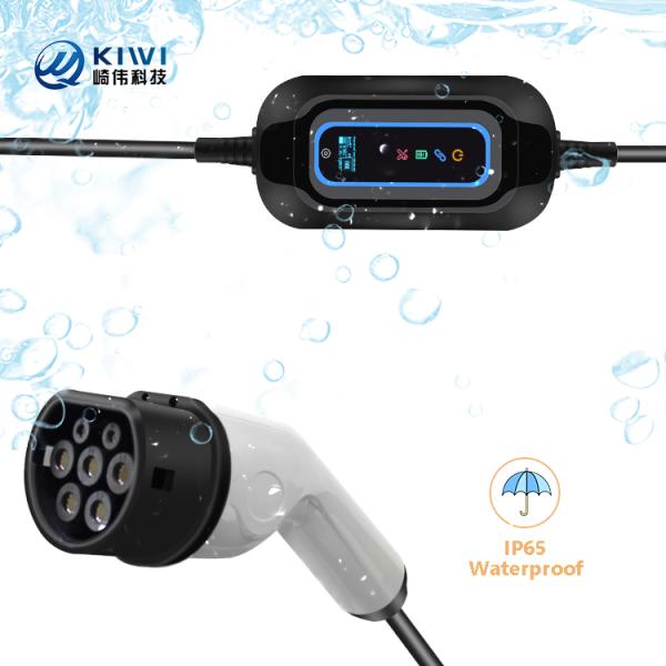220V KIWI 3.5KW Portable EV Charger Type 2 16A J1772 for Electric Car Charging Station