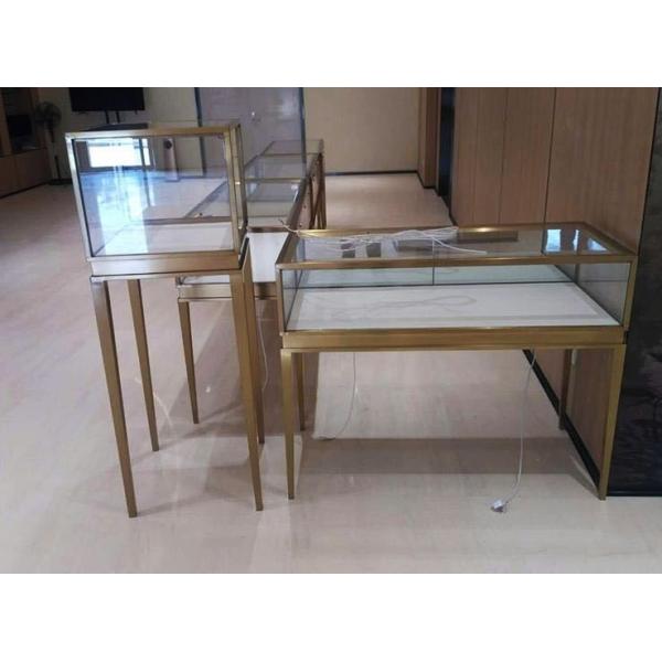 Professional Jewelry Display Showcase / Watch Display Showcase Stainless Steel Material
