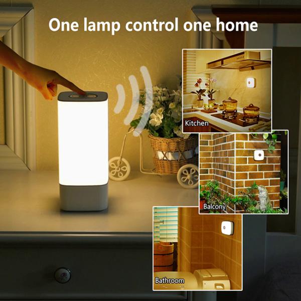 RF Controlled Wireless Synchronous Mother and Child LED Night Light for kids