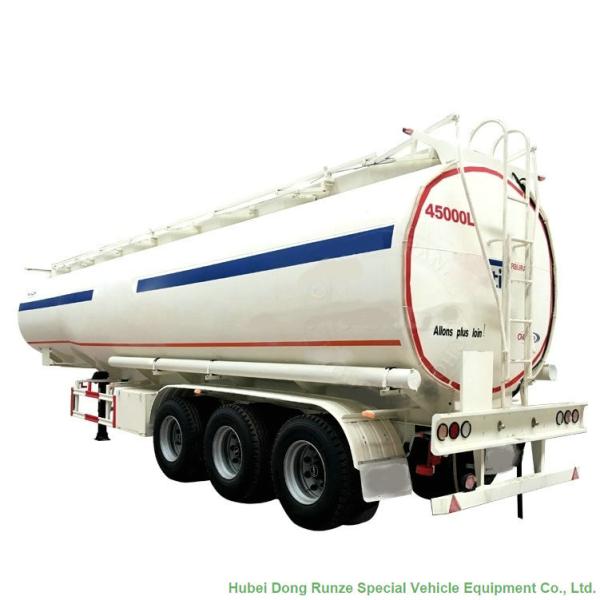 Tri Axl Crude Oil Fuel Petrol Oil Tank Semi Trailer 45m3 Fuel Tank Carrier