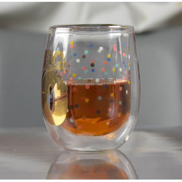 High Borosilicate Double Wall Handmade Whiskey Glass