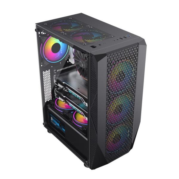 ODM MATX ARGB PC Cabinet Tempered Glass RGB For Gaming