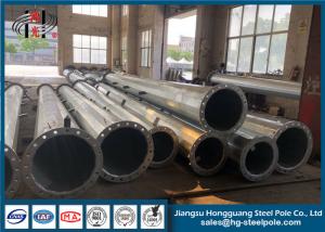 China Stainless Steel Tubular Pole / Galvanized Steel Post Substation Structure on sale