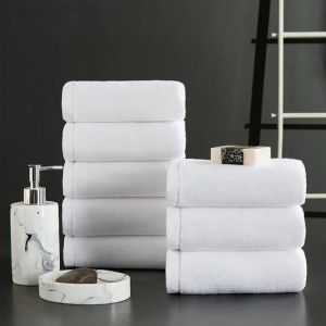 Buy cheap Luxury White Hotel Towels 100% Cotton Washable Plain Bath Towel from wholesalers
