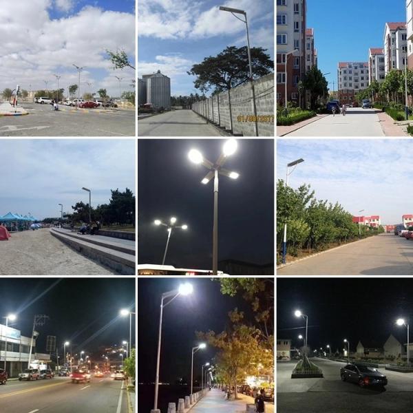 20w 40w 60w Battery Led Solar Street Light Ip65 Waterproof Outdoor Street Lamp