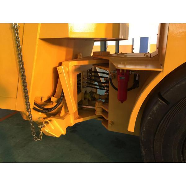15 Ton Dump Truck Trailer With Wheels , Orange Mining Dump Truck