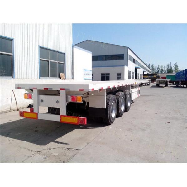 28 Tons Jost Landing Gear Truck Flatbed Trailers Three FUWA Brand Axle