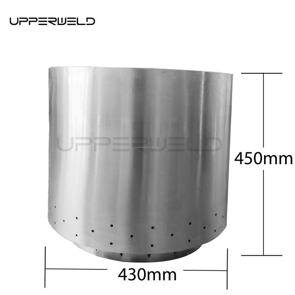 15L Capacity Silver 304 Stainless Steel Portable Fire Pit for Outdoor Heating Promotion