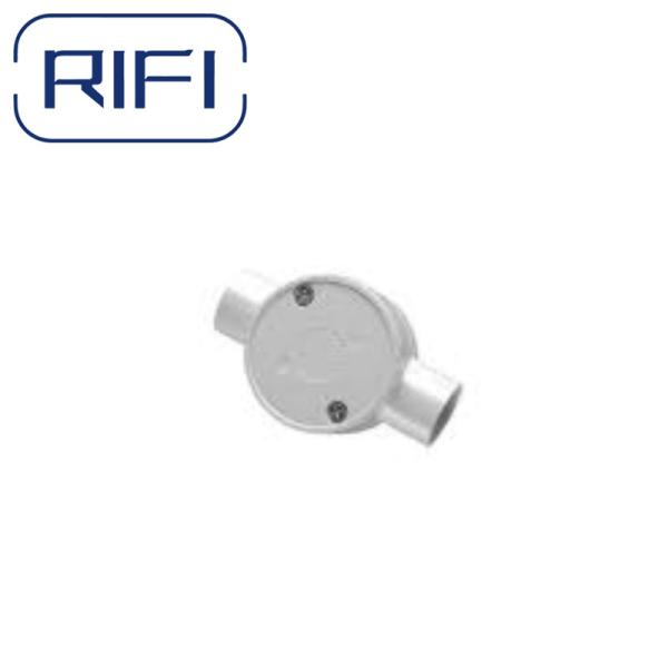 20mm Through Way Circular Junction Box For Surface Mounting BS4568 Standard Two Way