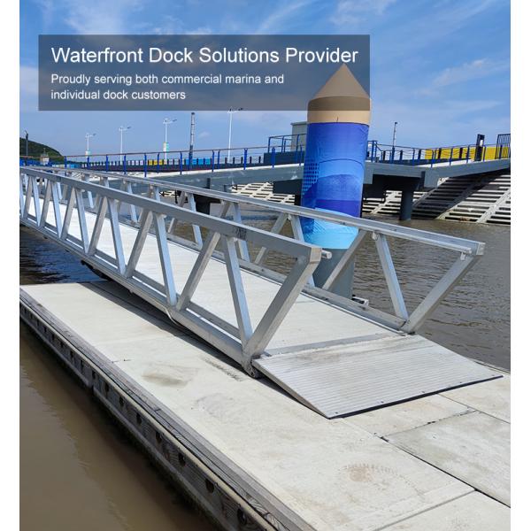 Cruise Yacht Marina Aluminum Alloy Gangway For Access Pontoon Floating Aluminum Approach Bridge Marine Gangway