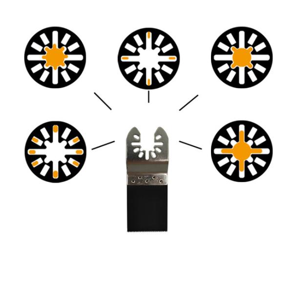 CE Black Silver Bi Metal Oscillating Saw Blade Multi Function