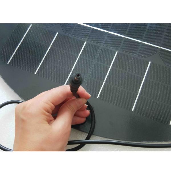 Double Glass Round Solar Panel Light Kit 12v Support USB Mobile Charger IP65