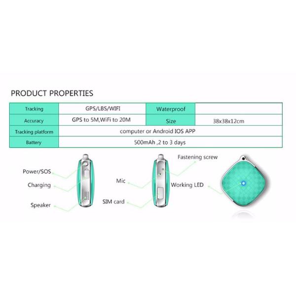 Anti - Lost Alarm Personal Safety GPS Tracker Sensitive FPC Antenna SIM Card