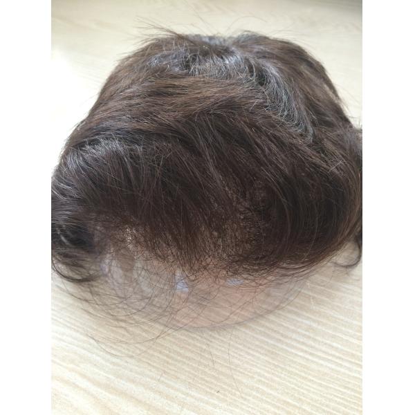 Customizable Mens Real Hair Wigs Mens Blonde Wig Hand Tied