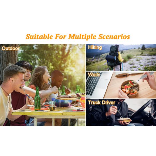 camping fork spoon knife set