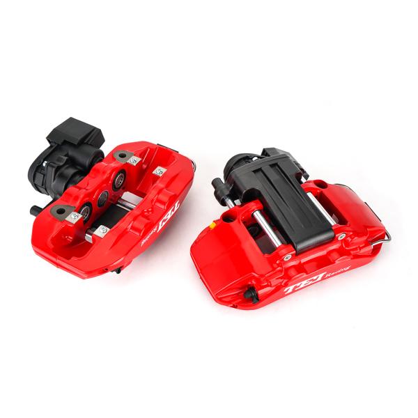 P4-EXPLORE TEI Racing Big Brake Kit Integrated Electronic Parking Brake For Rear Wheel 4 Piston Caliper