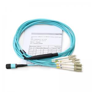 Quality Customized MPO LC Breakout Cable Fanout 8 Core For Data Center wholesale